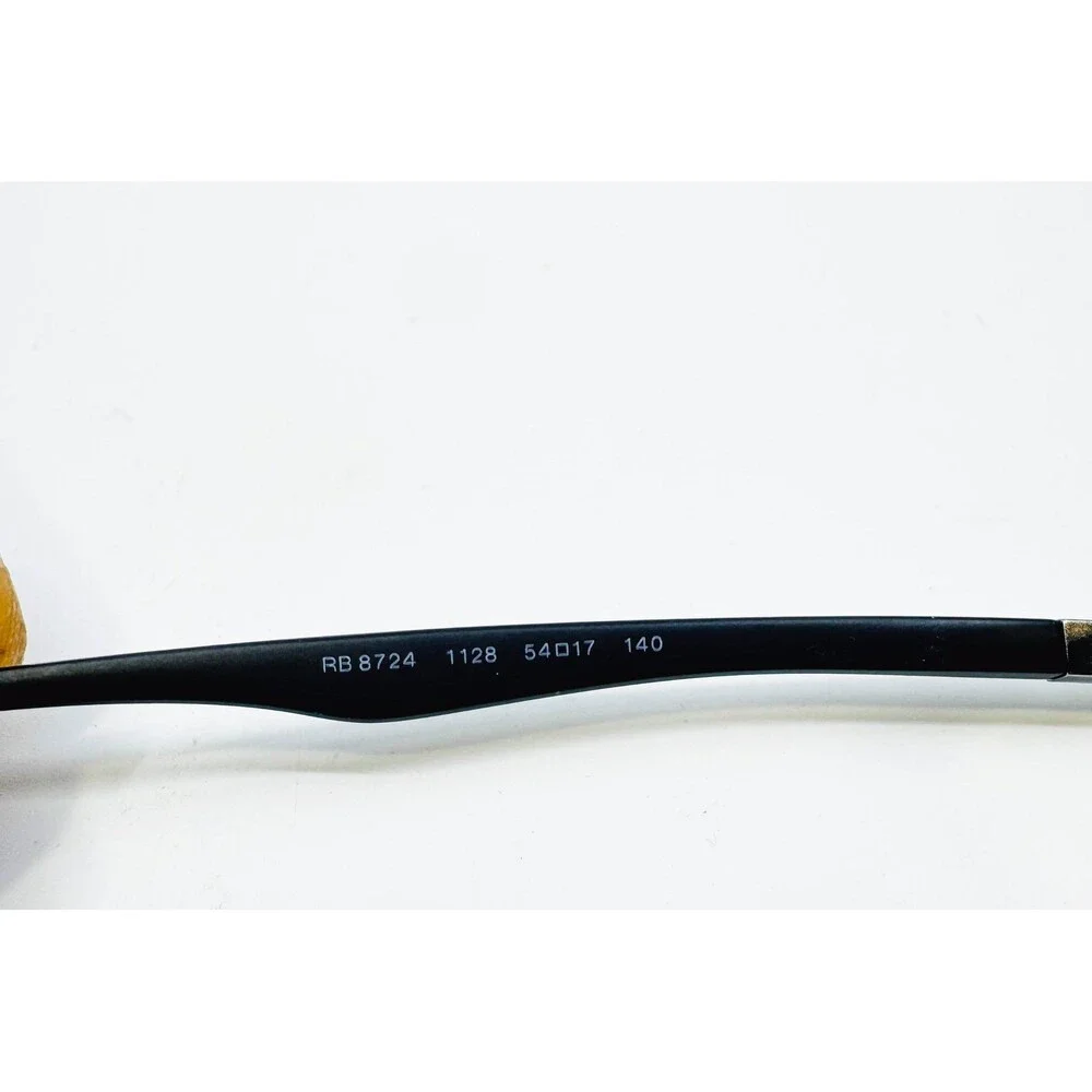 Ray-Ban Eyeglass Frames Mens Black Rimless Rectangle RB 8724 1128 54-17-140